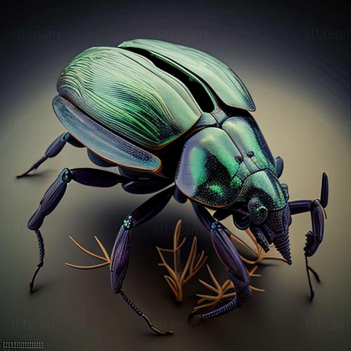 3D model Calosoma atrovirens (STL)